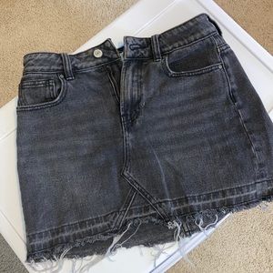 Pacsun black jean skirt